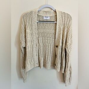 Old Navy Knit Button Cardigan - Cream